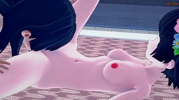 Animated Babe Tribbing With A Sex Doll