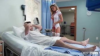 Blonde Nurse Gives A Blowjob As Medicine