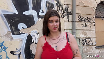 German Scout - Saggy Tits Teen Seduce To Fuck At Street Casting In Germany