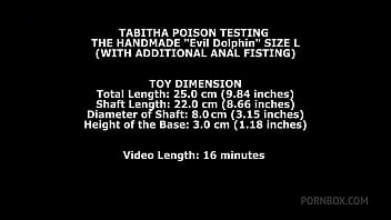 Tabitha Poison Teste Le Dauphin Fait À La Main Taille L Avec Fist Anal Supplémentaire Twt102