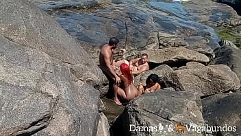 Naturistes Pris Sur La Plage Lors D'uNe Orgie En Plein Air - Myllena Rios - Leo Ogro - Thai Kalifa - Rafael Capoeira :