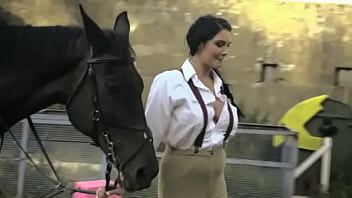 Posh Girl Emma Leigh Takes A Big Farmer's Cock For A Ride - Private