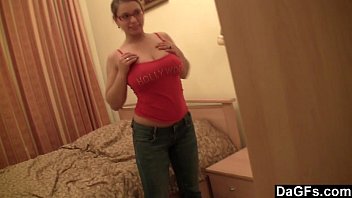 Teen Busty Glasses Cum Porn Selfie