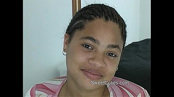 Cute Black Girl Flashes Pussy, Natural Big Tits