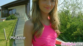 Lovely Sexy Teen Blonde Flashing Her Pink Pussy