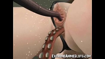 Animated Babe Gets Penetrated By Tentacle