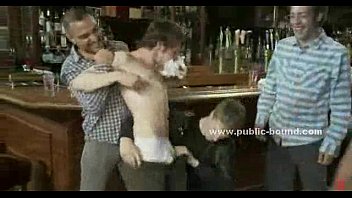 Strong Sexy Gay Bartender Punishing Client Giving Dirty Deepthroat In Gangbang Sex Video