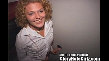 Blonde Spinner Sucks Gloryhole Cock