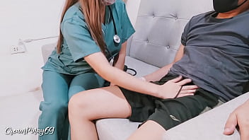 Asian Nurse With Big Boobs Fucked By Patient