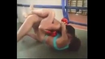 Bikini women wrestling