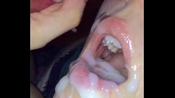 Teens cum in mouth