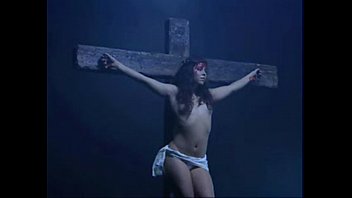 Female christ crucified