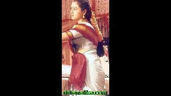 Tamil actress saree navel