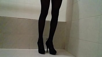 Tights high heels