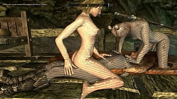 Naked in skyrim