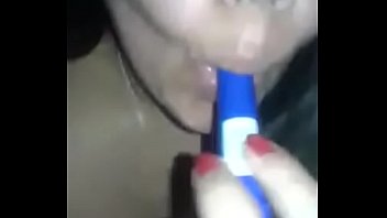 Masturbating with pen