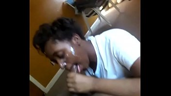 Ebony cum facial