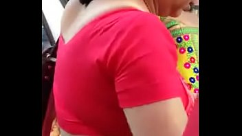 Aunty blouse boobs