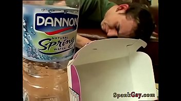 Gay man spanking