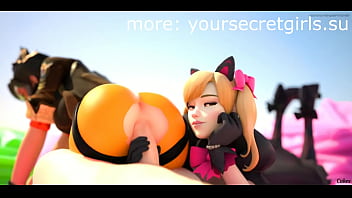 Overwatch black cat dva porn