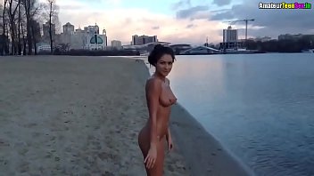 Naked in the river