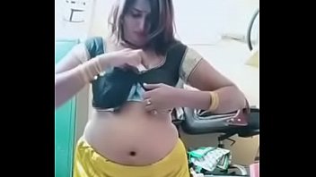 Hot saree change