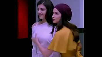 Kajal boobs press