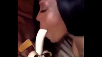 Banana blowjob