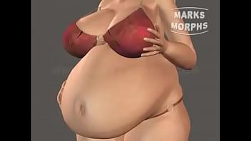 Animated belly expansion