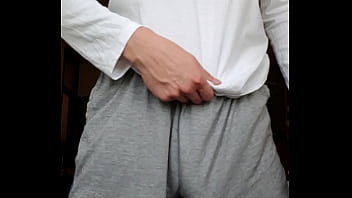 Sweatpants bulge