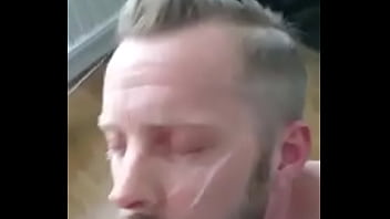 Gay cum face