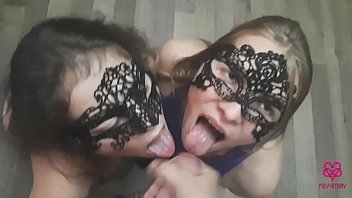 Two Girls Sucking One Dick