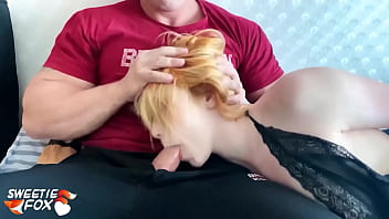 Redhead sucking dick