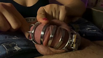 Chastity cage femdom