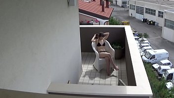Girl in balcony