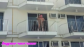 Balcony sex