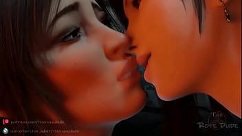 Anime french kiss gif