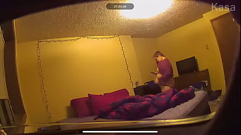 Caught masturbating on hidden cam