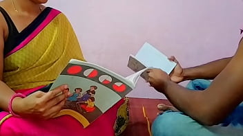 Wife removing saree
