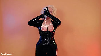 Latex catsuit sex video