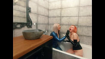 Lesbian porn latex