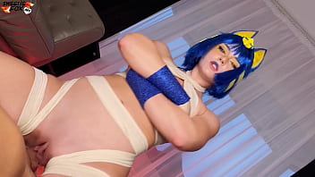 Sexy ankha cosplay