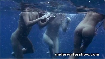 Nude girls in swimming pool