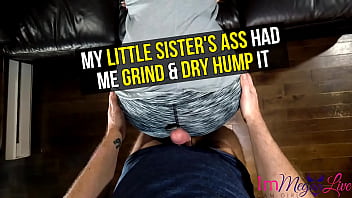Sister humping on brother dick