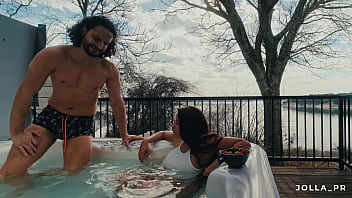 Sex in a hot tub