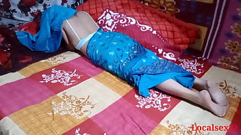 Blue saree porn