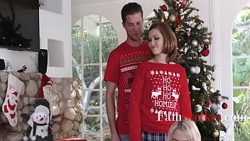 Fucking StepSister Riley Mae During StepFamily Christmas Picture