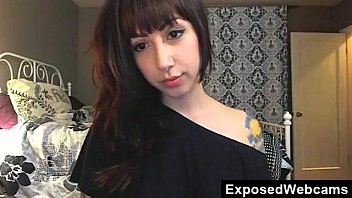 Emo girl masturbating