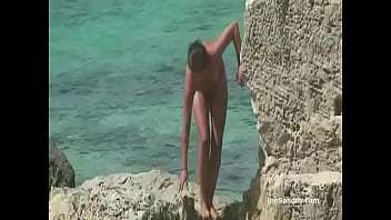 Naked beach voyeur