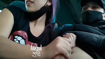 Bus handjob